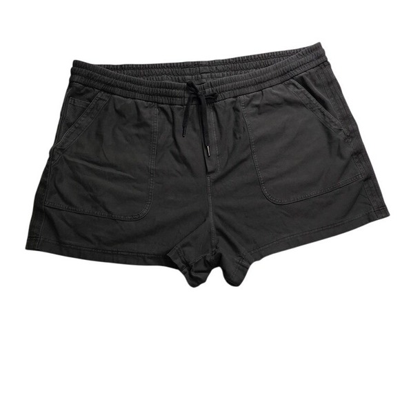 Athleta Pants - Athleta Farallon Short Dark Gray Cotton Utility Cargo Shorts Womens Size 26